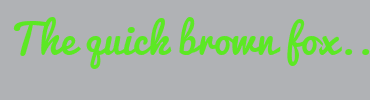 Image with Font Color 5CE824 and Background Color B0B2B5